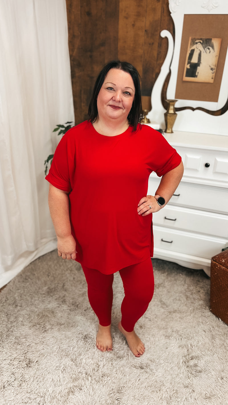 Skylar Lounge Set 2.0: Ruby Red