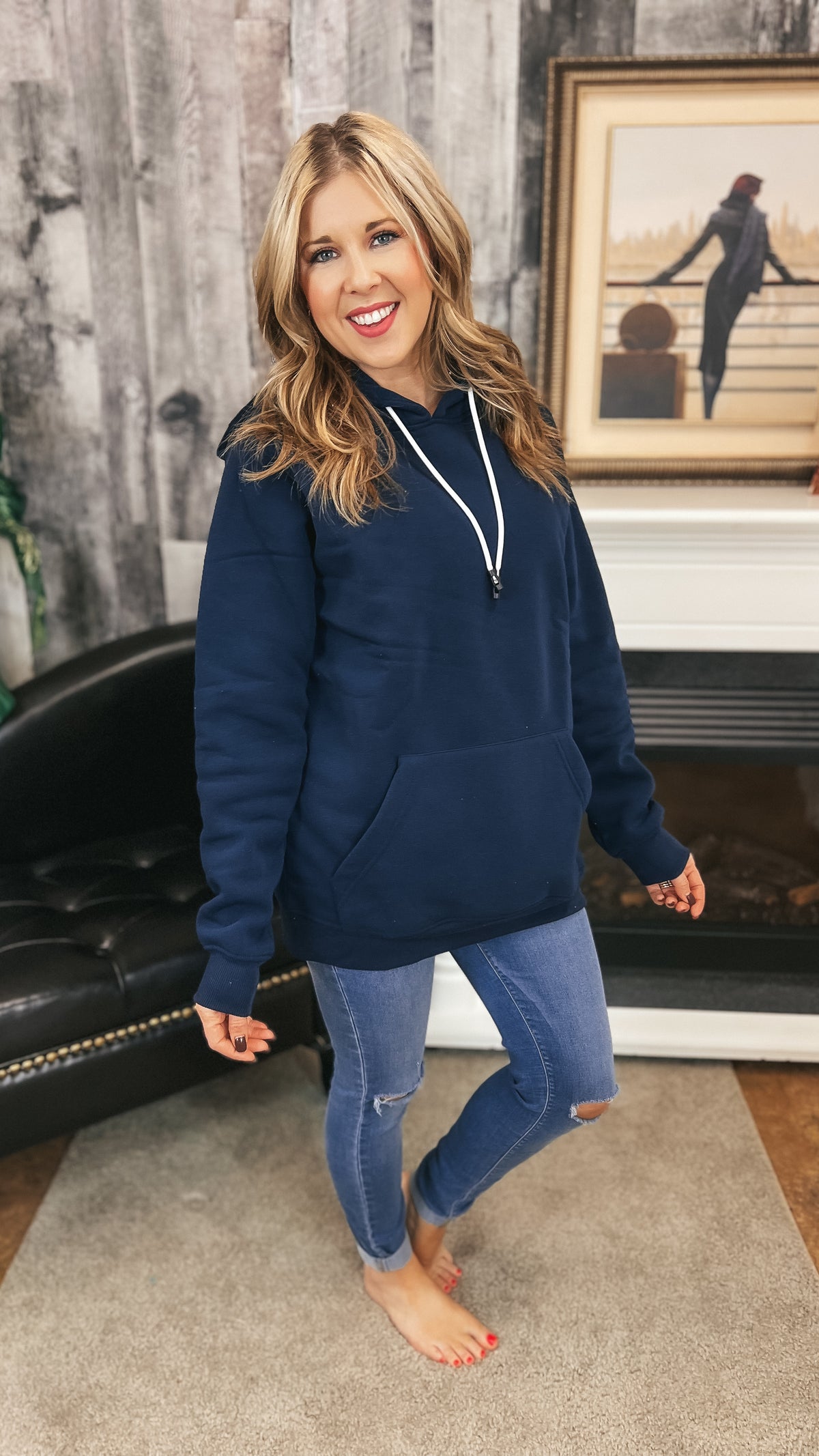 Amber Hoodie | Navy