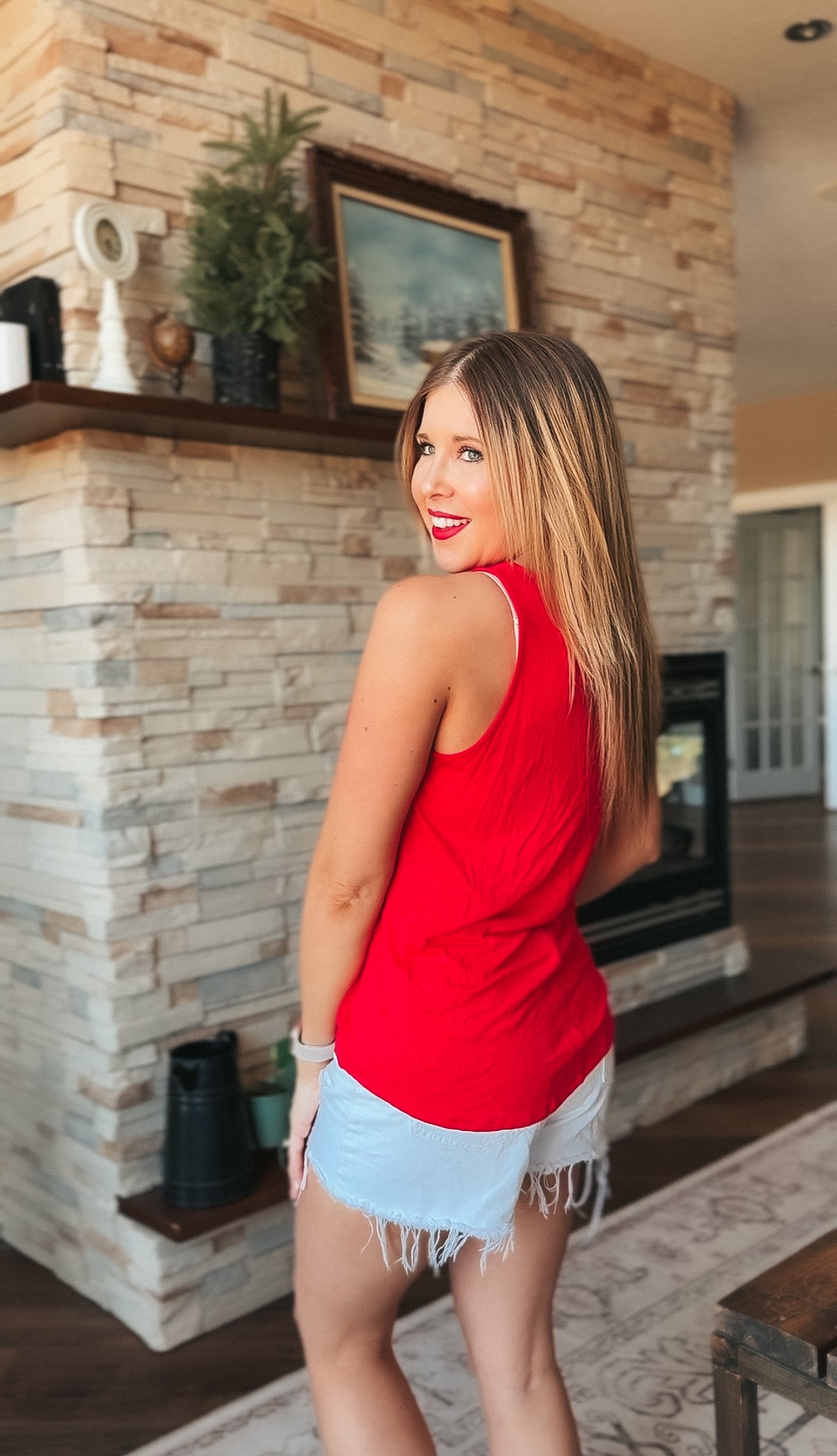 Morgan 2.0 Basic Tank Top | Red