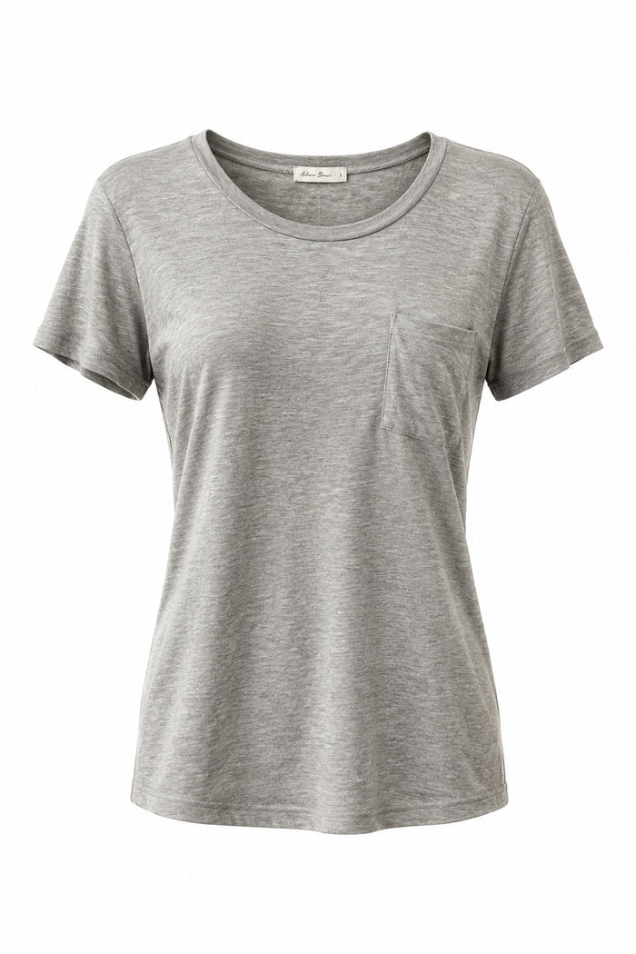 Laura Heathered Tee | Grey