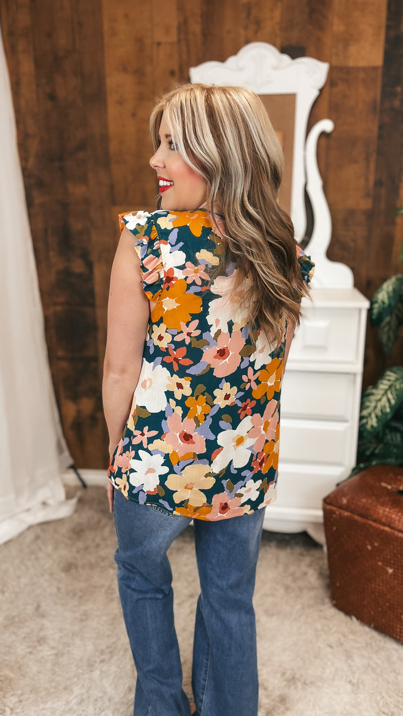 Eileen Floral Blouse | Green