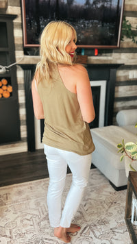 Trista Tank Top | Olive