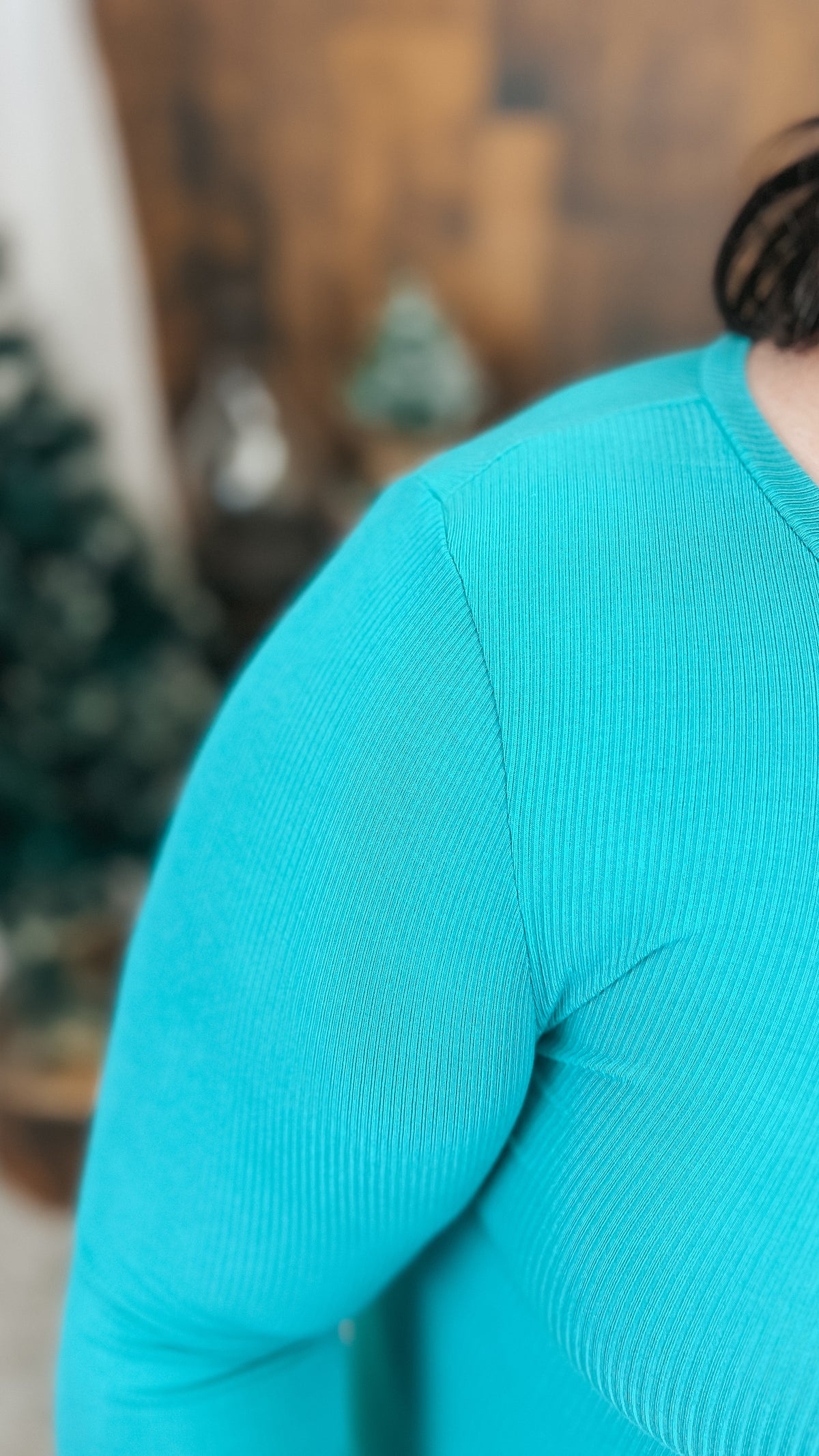 Tatum Ribbed Long Sleeve | Emerald Green