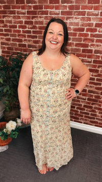 Natasha Floral Sundress | Light Yellow