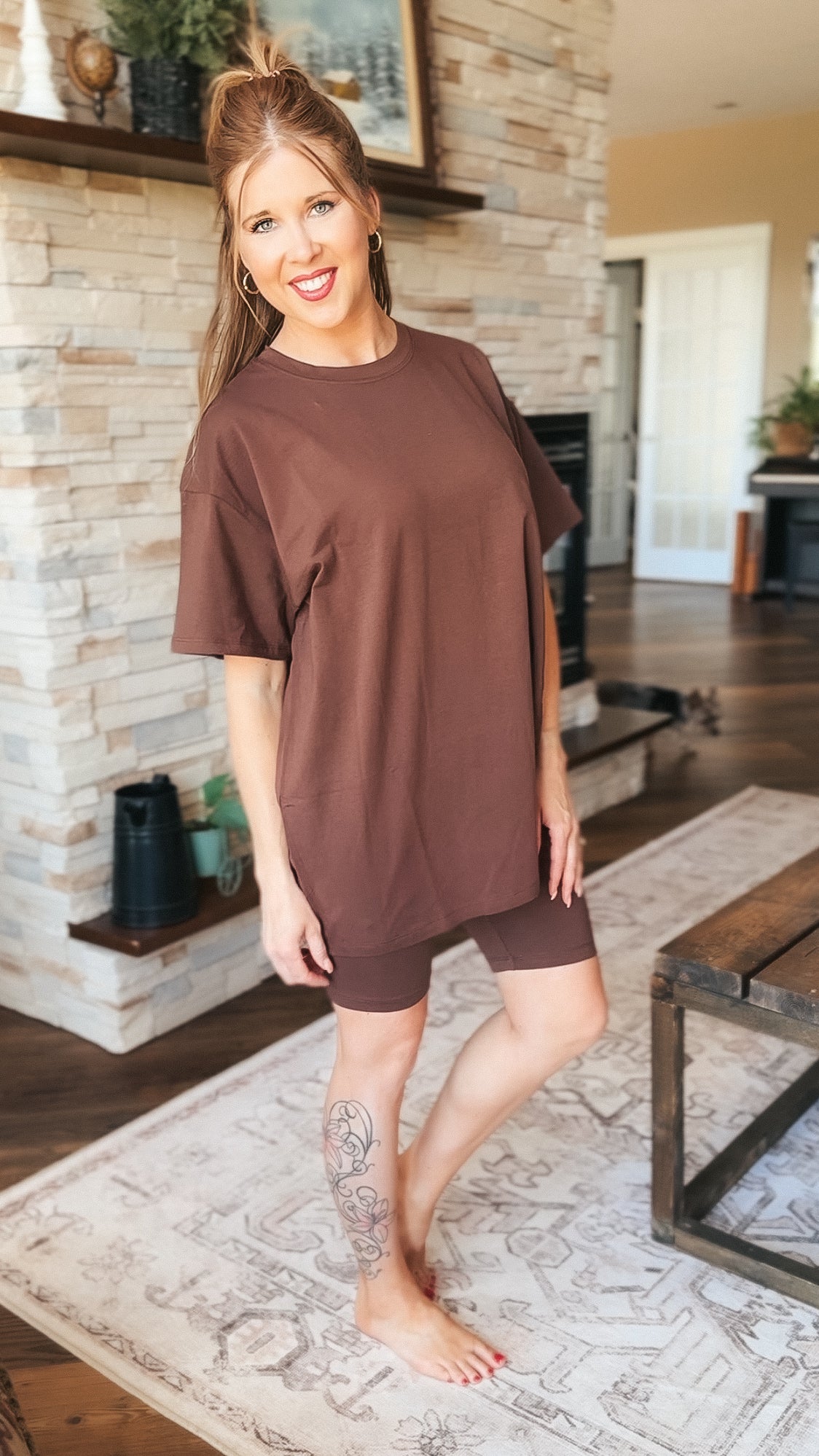 Nic Short Set: Brown