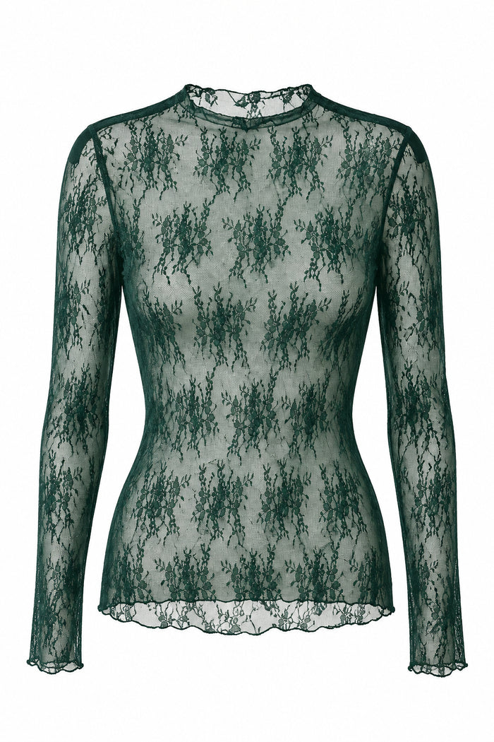 Rosalind Lace Top | Dark Green *SALE*