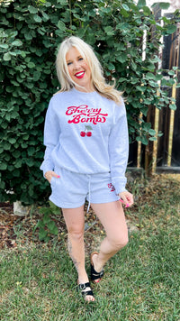 Cathy | Cherry Bomb Graphic Sweatshirt