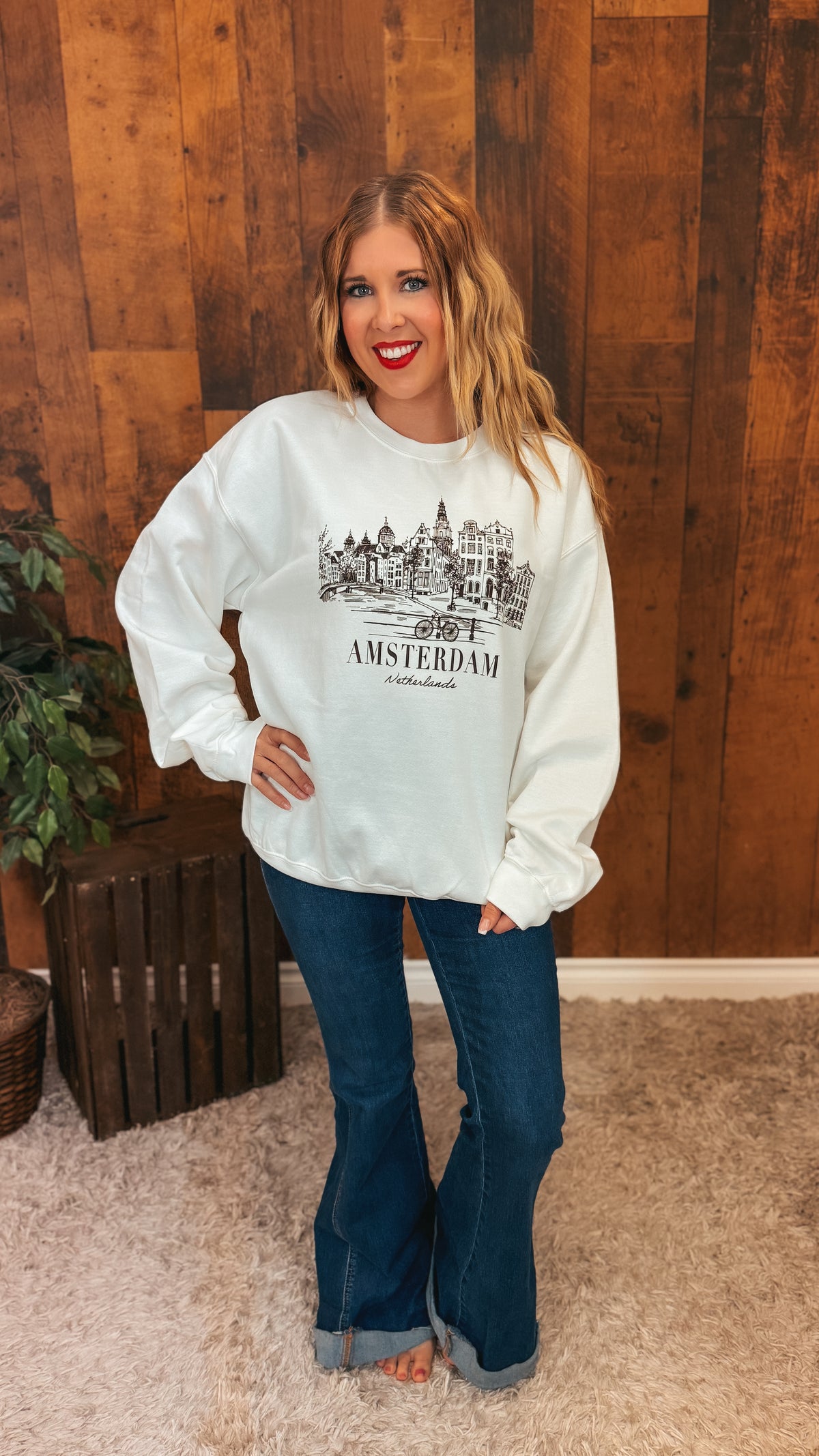 Amsterdam Crewneck | Ivory
