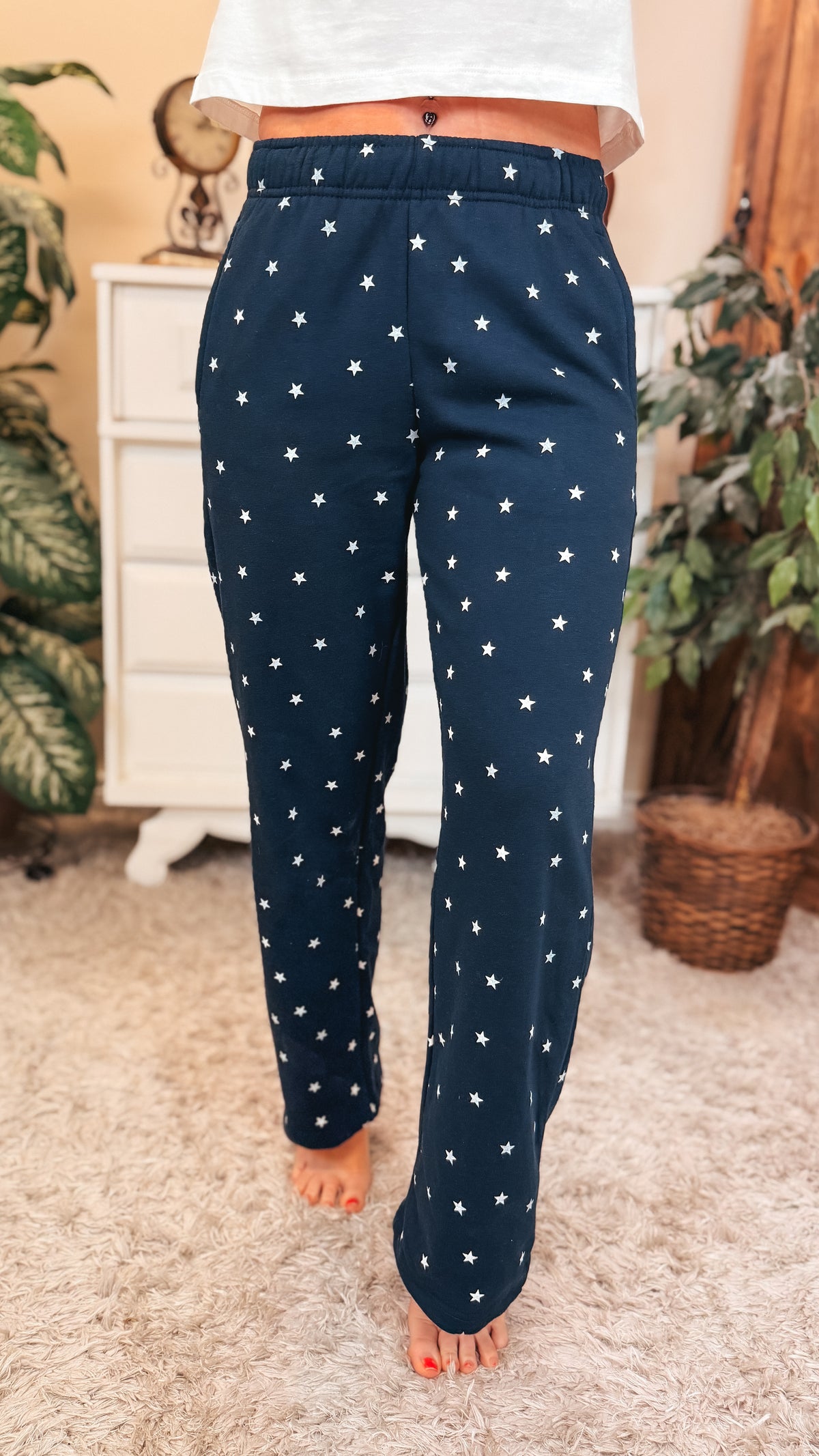 Aria Star Jogging Pants | Navy