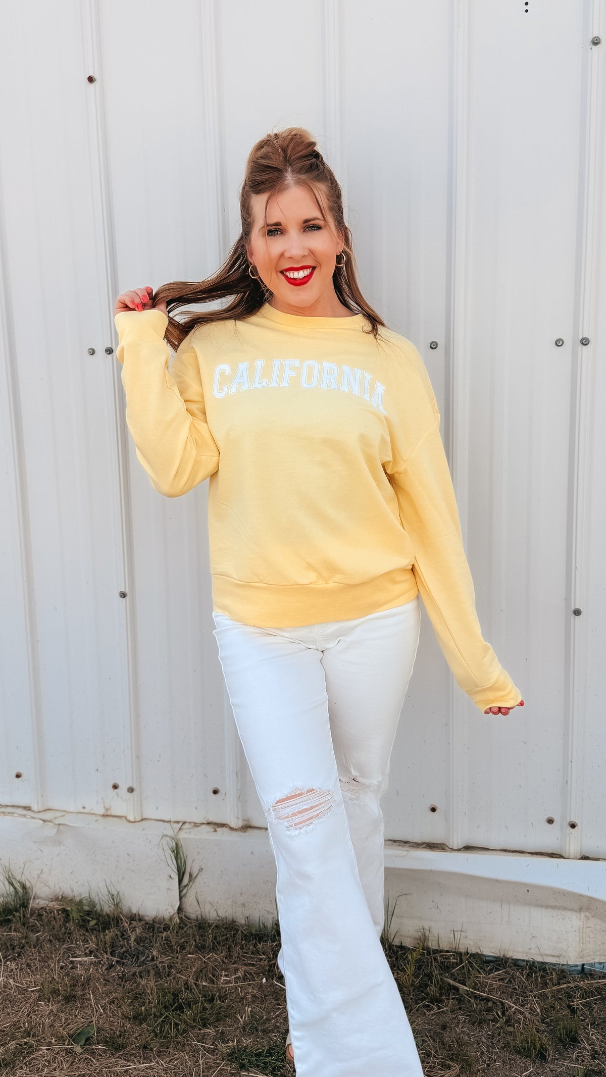 California Crewneck | Yellow