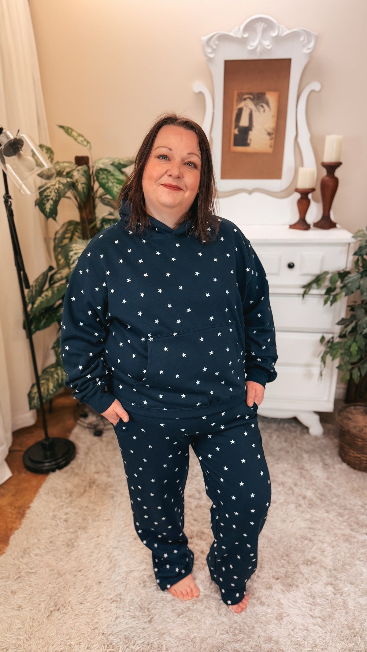 Aria Star Jogging Pants | Navy