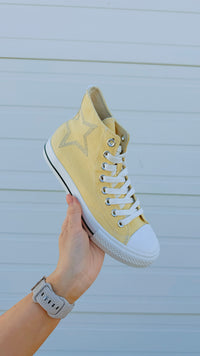 Kenzie High Top Sneakers | Yellow
