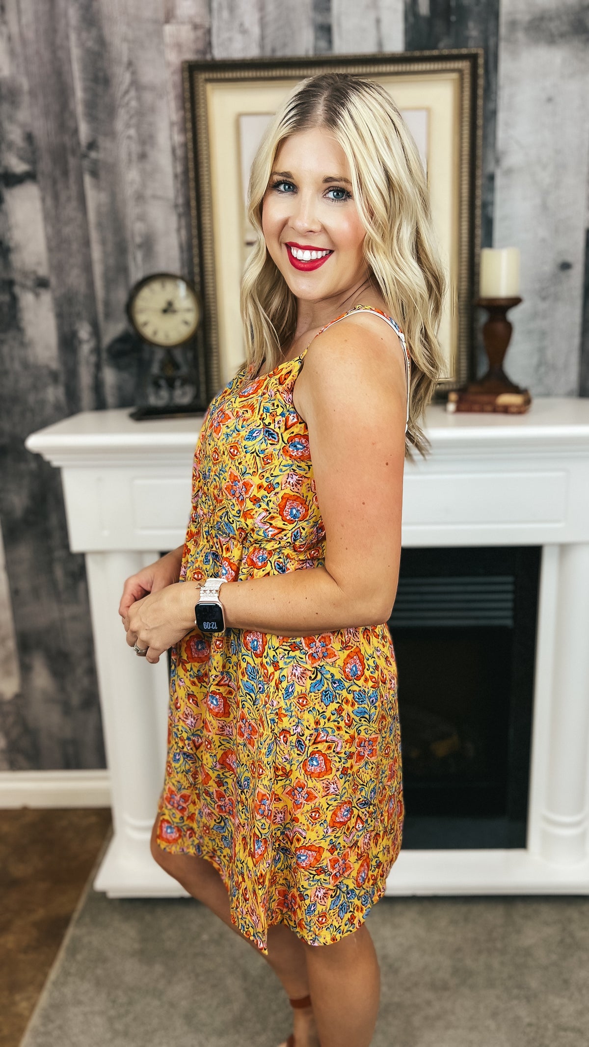Diane Floral Sundress | Yellow