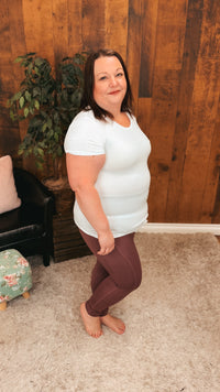 Zoey Athletic Leggings | Plum