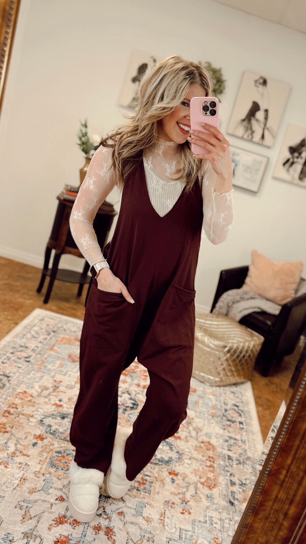 Jillian Romper | Chocolate Brown