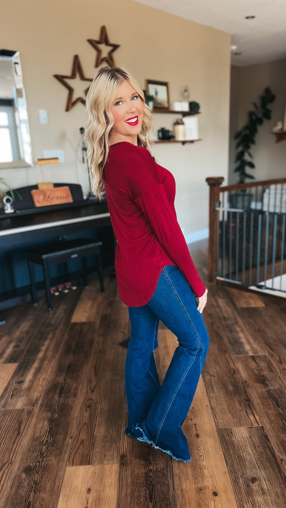 Lauralee Long Sleeve | Burgundy