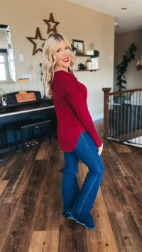 Lauralee Long Sleeve | Burgundy