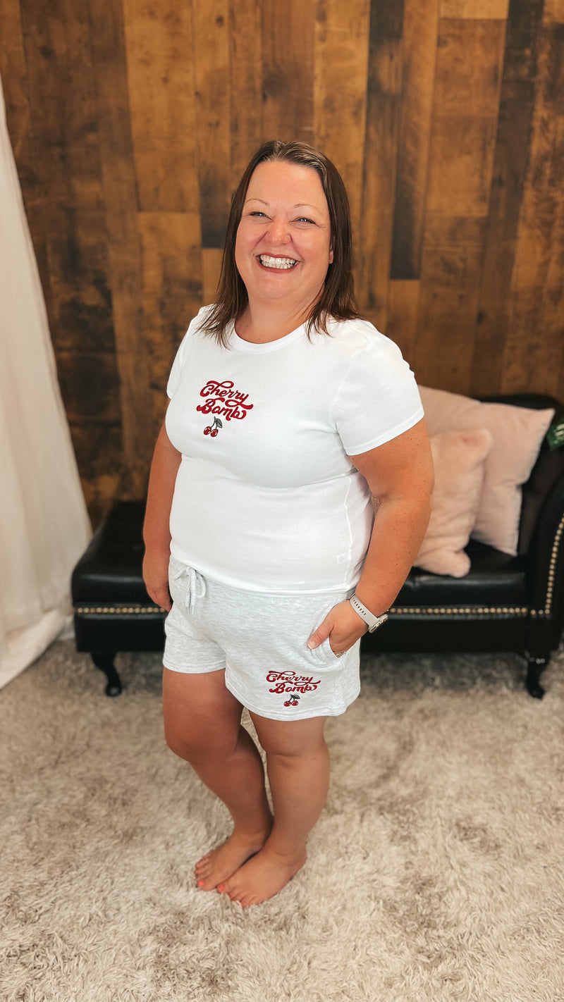 Krista | Cherry Bomb Lounge Shorts