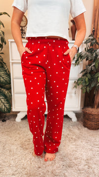 Aria Star Jogging Pants | Red
