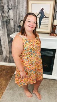 Diane Floral Sundress | Yellow