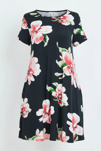 Mariah Floral Sundress | Black