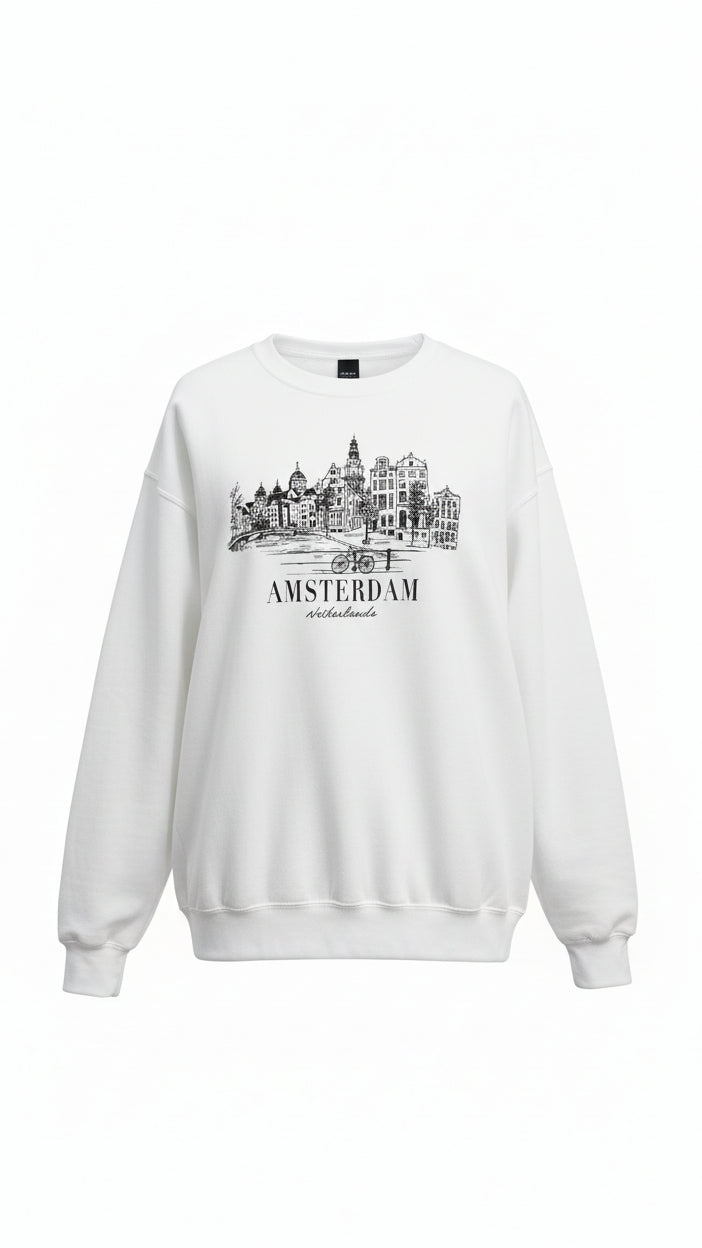 Amsterdam Crewneck | Ivory