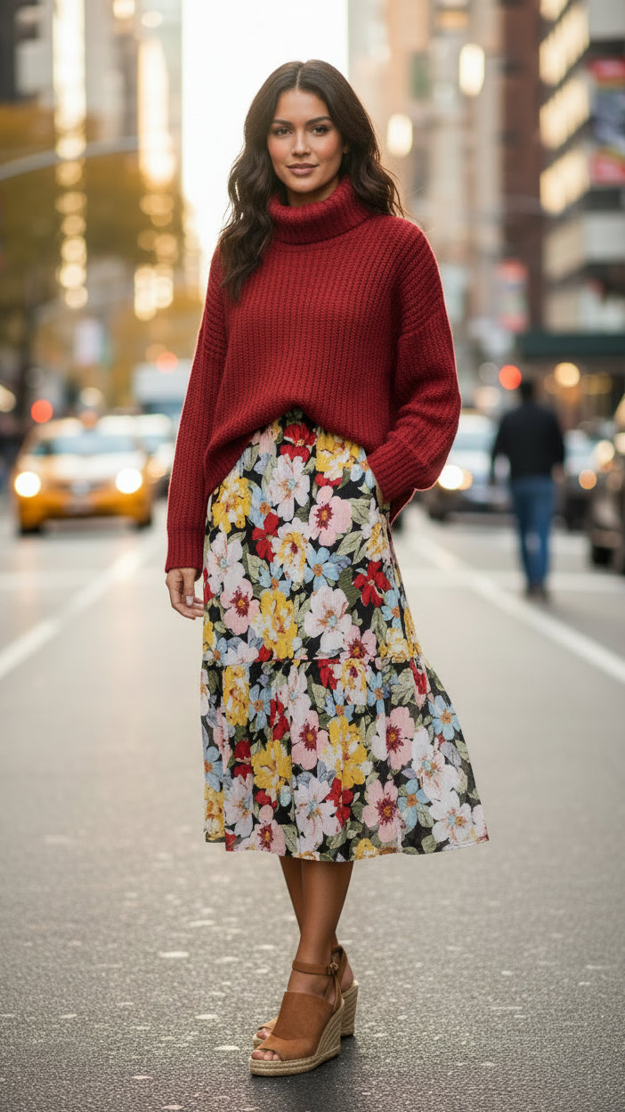 Madeline Floral Skirt