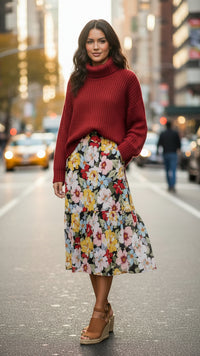 Madeline Floral Skirt