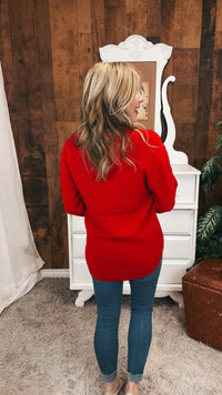 Scarlett Knit Sweater: Ruby