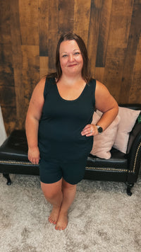 Payton Tank Top Short Set | Black