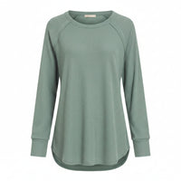 Leslie Waffle Long Sleeve | Ash Jade