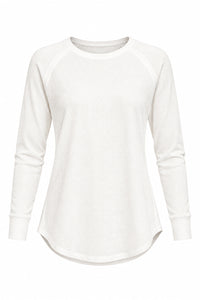 Leslie Waffle Long Sleeve | White