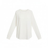 Leslie Waffle Long Sleeve | White