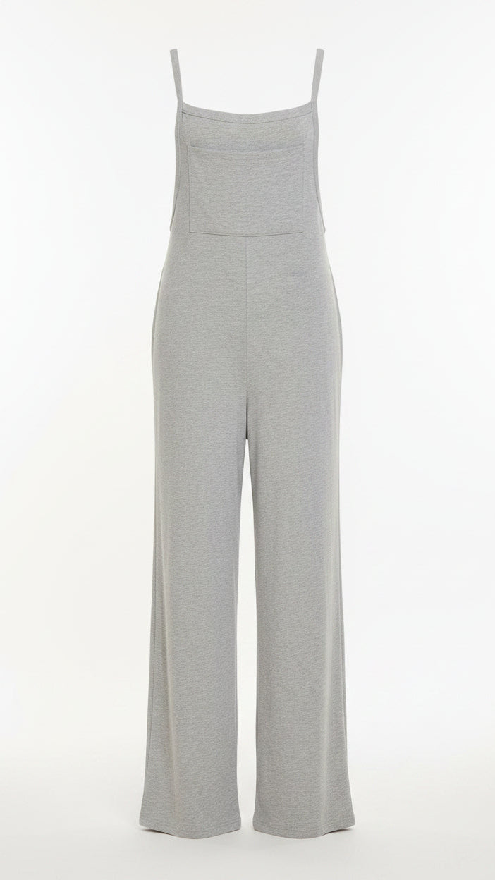 Rebecca Wide Leg Romper | Heather Grey