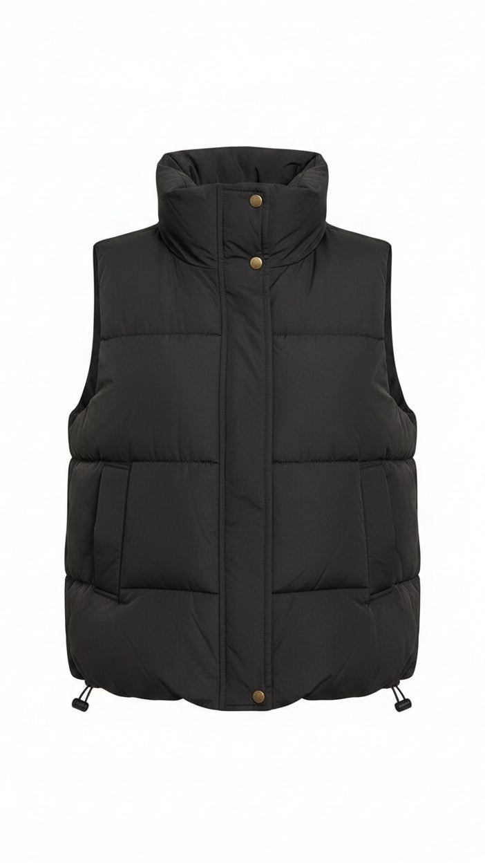 Tori Puffer Vest | Black