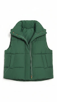 Tori Puffer Vest | Hunter Green