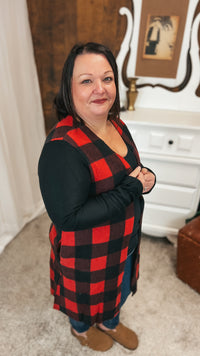 Maria Buffalo Plaid Cardigan