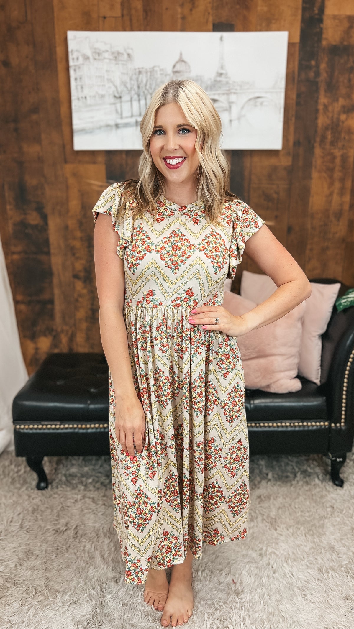 Victoria Floral Sundress: Vintage
