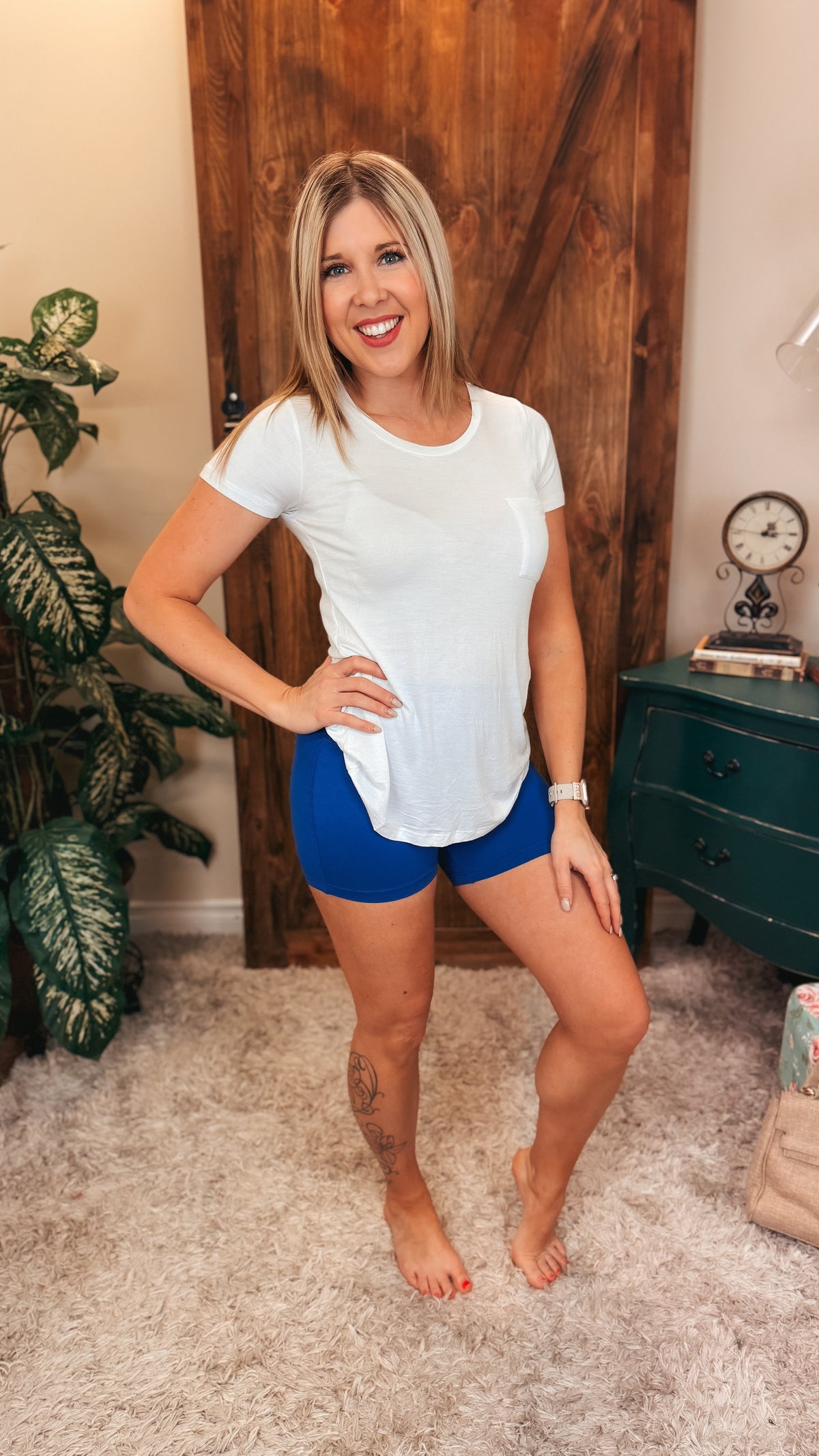 Christa Biker Shorts | Classic Blue