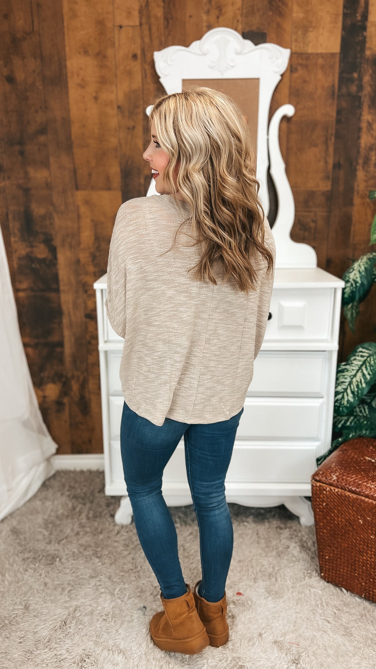 Kimberly Knit Top | Taupe