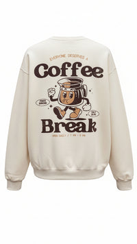 Coffee Break Crewneck | Cream