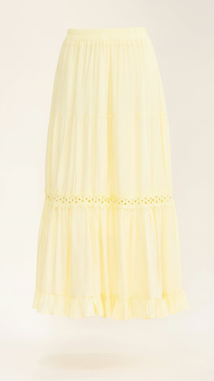 Martina Maxi Skirt| Yellow
