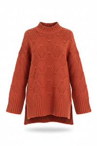 Mae Knit Sweater| Washed Red