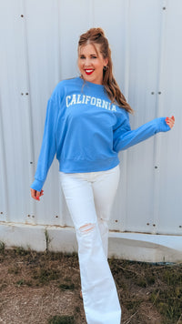 California Crewneck | Blue