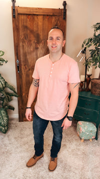 James Henley Tee: Salmon