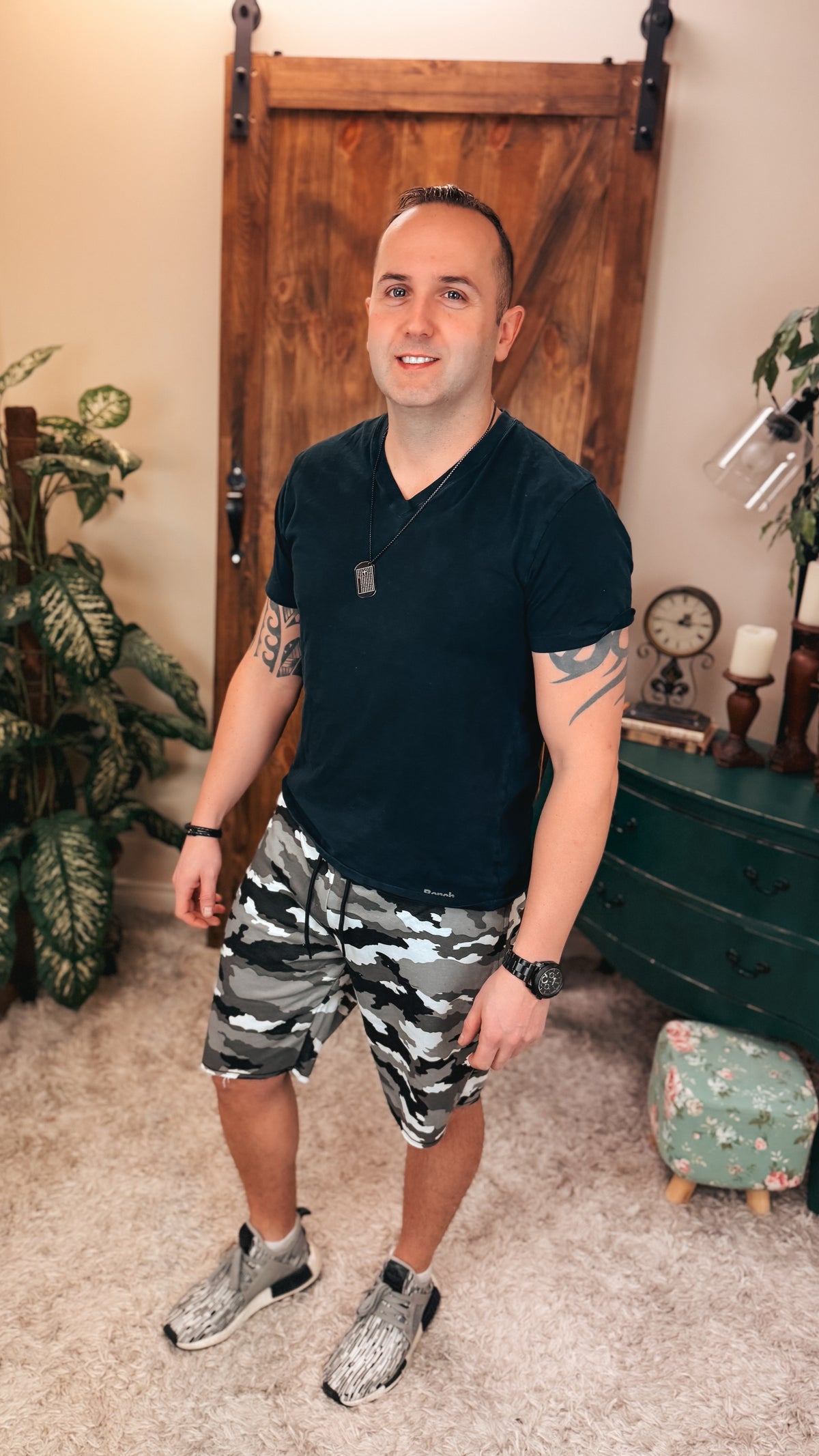 Patrick Shorts: Black Camo