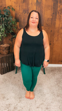 Rachel Leggings: Hunter Green