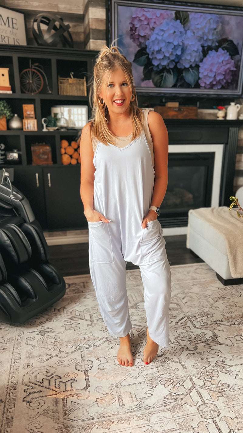 Jordyn Hotshot Romper: Periwinkle
