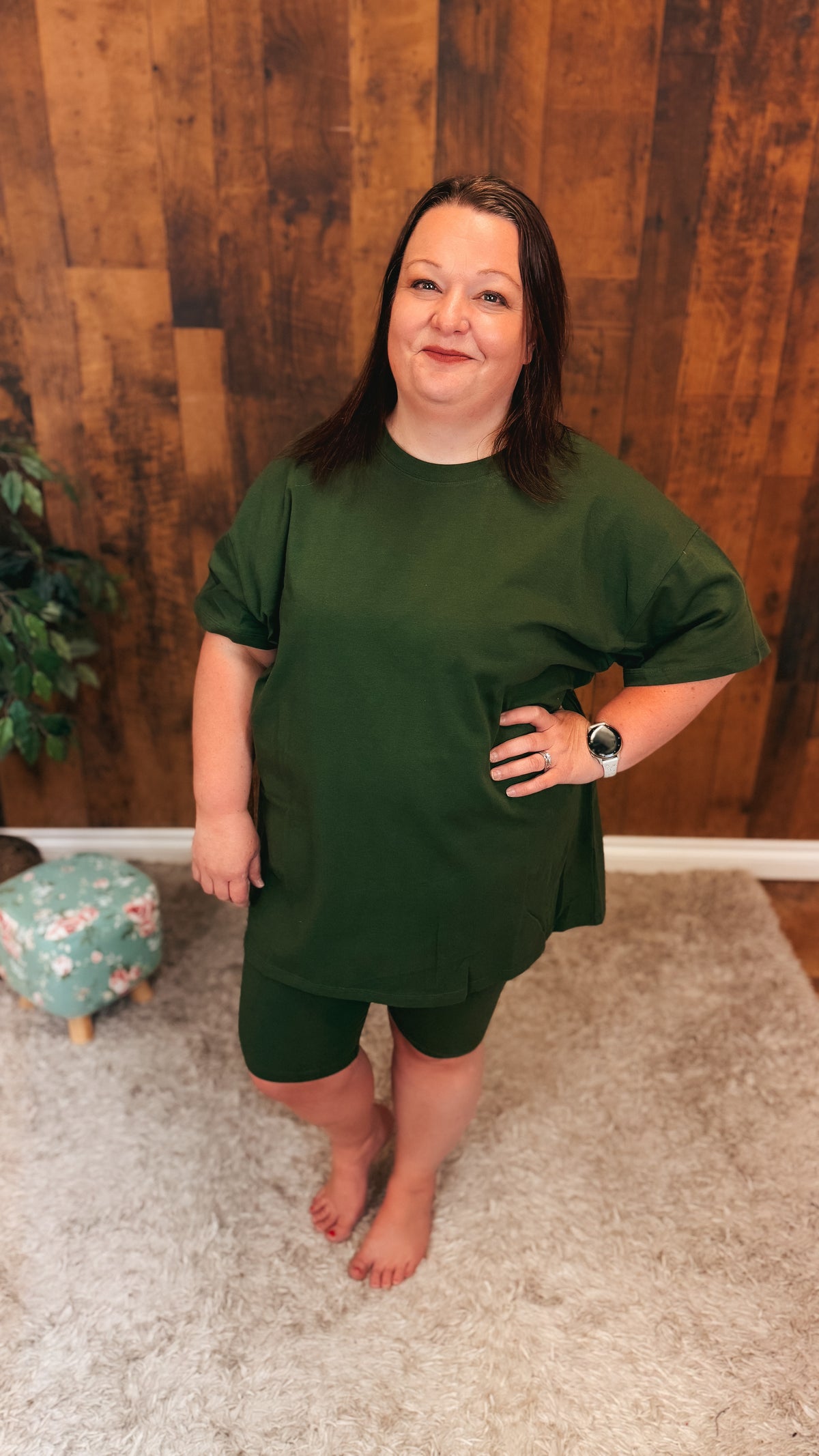 Nic Short Set: Army Green