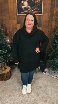 Cathy Cable Knit Sweater | Black